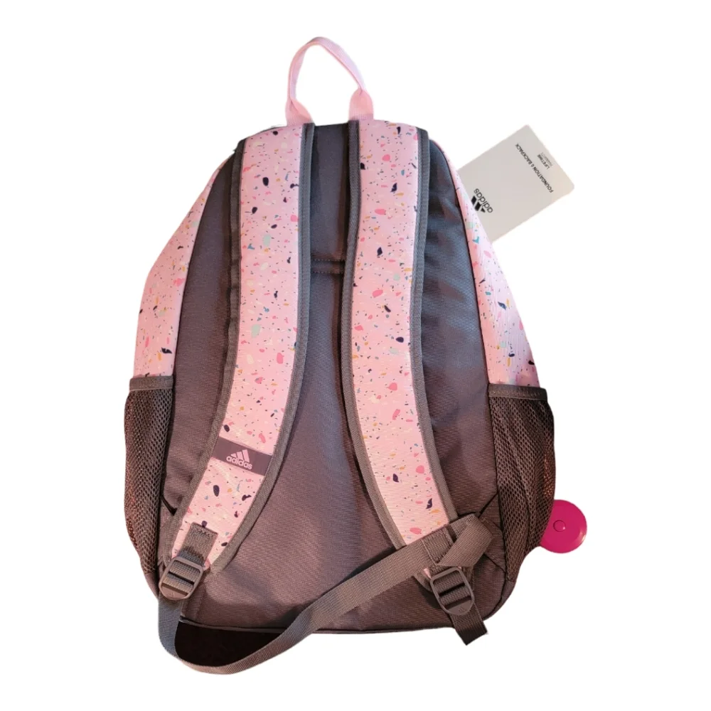 adidas Foundation 6 Backpack, Speckle Orchid Fusion/Onix Grey/Orchid Fusion 🔥 - Picture 4 of 5